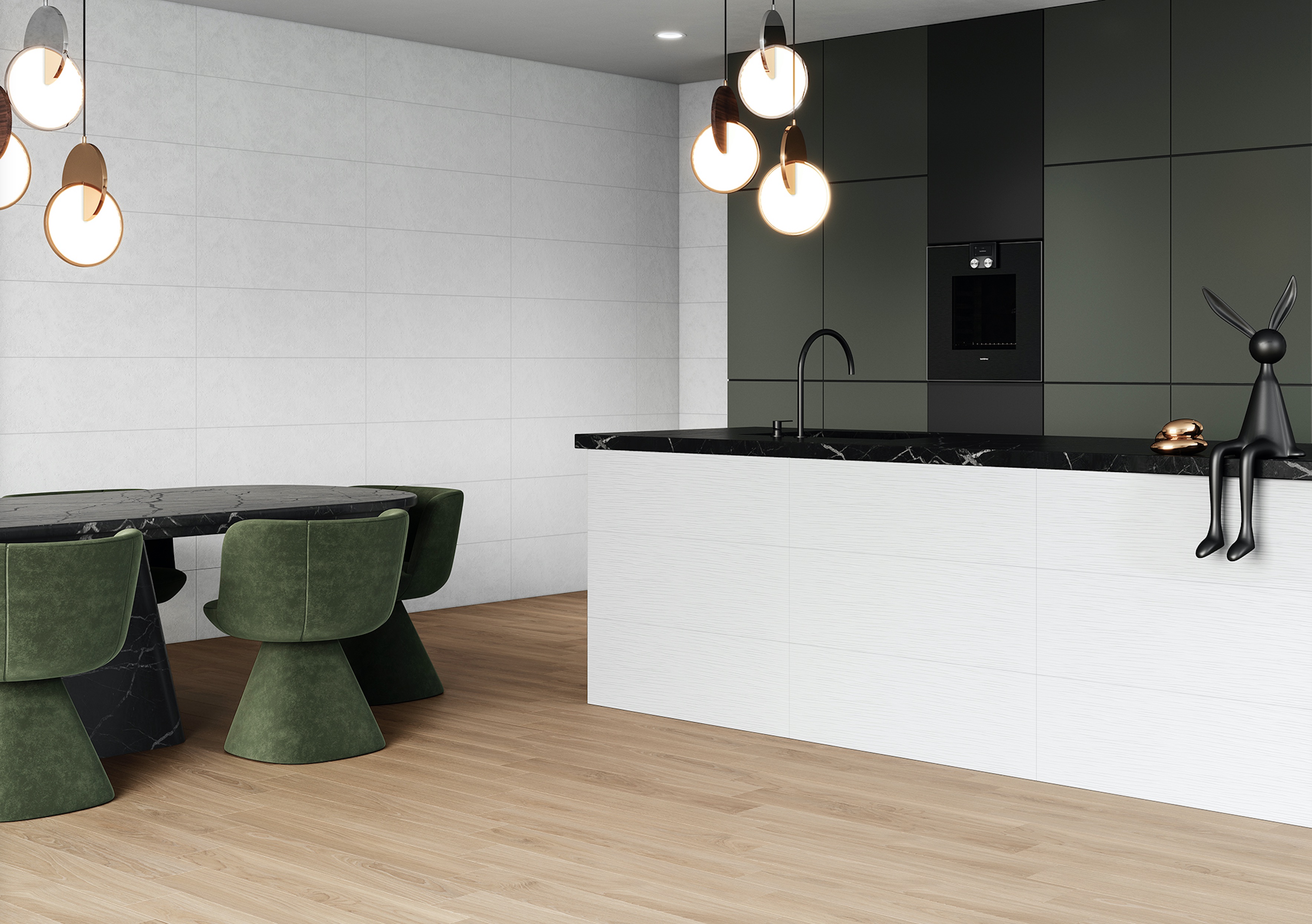 Imagen de azulejos blancos Saloni serie Candidus